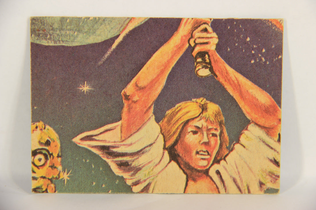 Star Wars 1977 Trading Card #41 Facing The Deadly Chasm FR-ENG O-Pee-Chee L019218