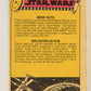 Star Wars 1977 Card #43 Luke Prepares To Swing Across The Chasm FR-ENG OPC L019220
