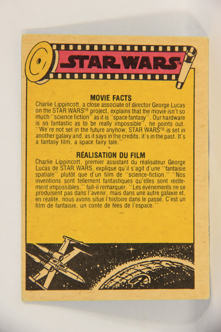 Star Wars 1977 Card #43 Luke Prepares To Swing Across The Chasm FR-ENG OPC L019220