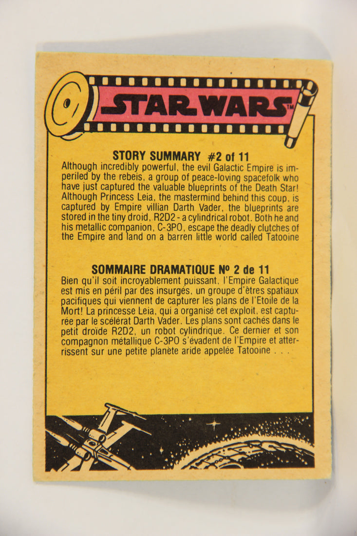 Star Wars 1977 Trading Card #44 Han And Chewie Shoot It Out FR-ENG OPC L019221