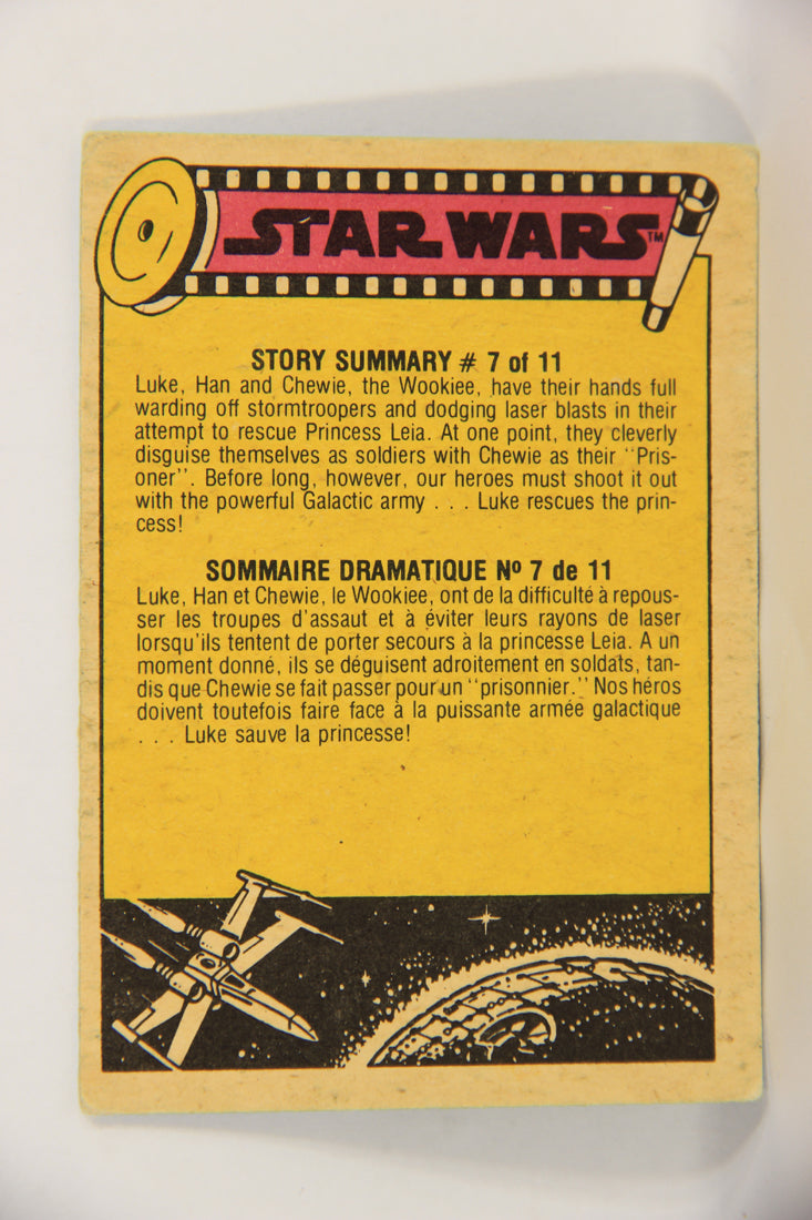 Star Wars 1977 Trading Card #61 Mark Hamill In Control Room FR-ENG OPC L019232