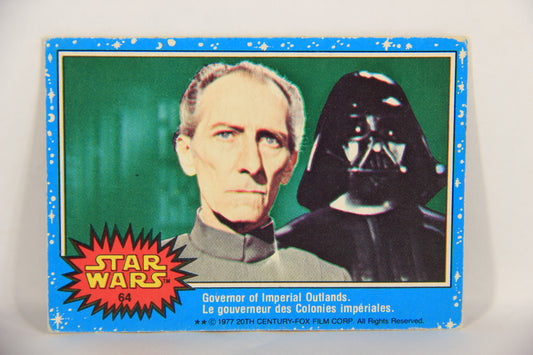 Star Wars 1977 Trading Card #64 Governor Of Imperial Outlands FR-ENG OPC L019234