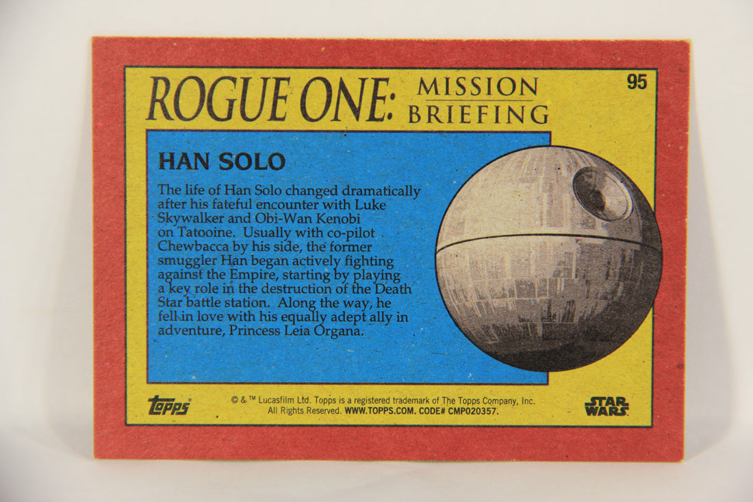 SW Rogue One Mission Briefing 2016 Trading Card #95 Han Solo ENG Topps L019276