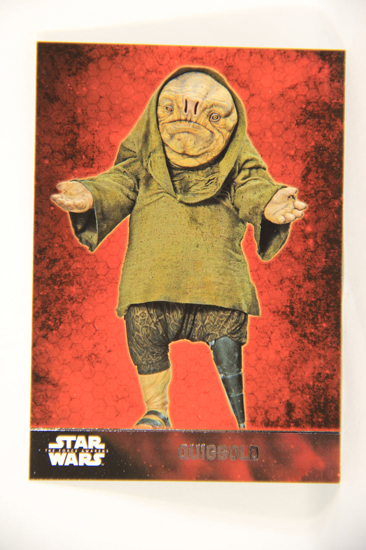 Star Wars The Force Awakens 2015 Trading Card #37 Quiggold ENG Topps L019283