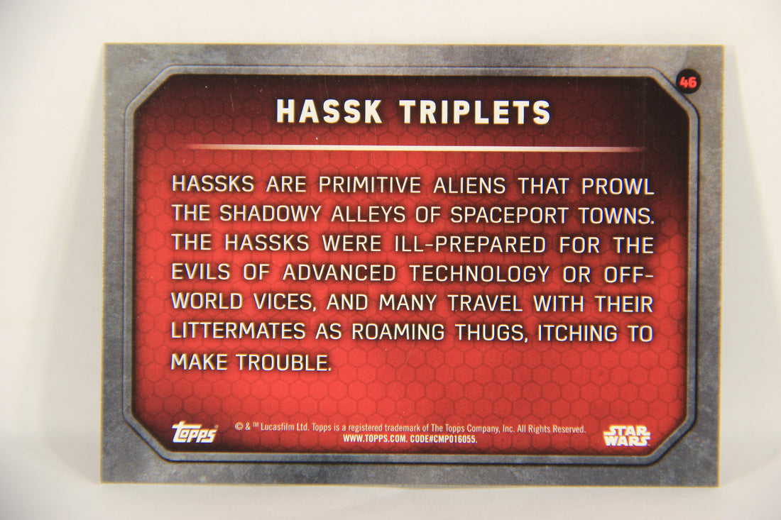 Star Wars The Force Awakens 2015 Trading Card #46 Hassk Triplets ENG Topps L019289