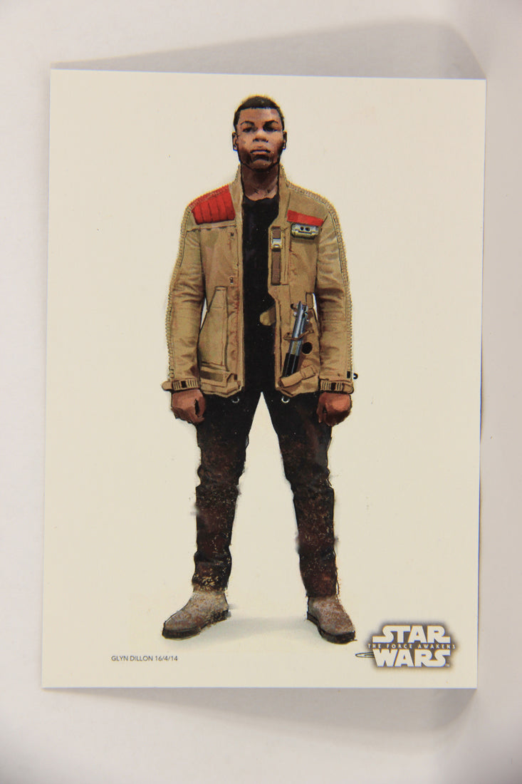Star Wars The Force Awakens 2015 Trading Card #17 Of 20 Finn ENG Concept Art L019302