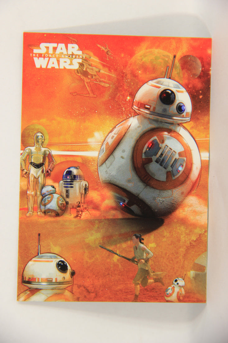 Star Wars The Force Awakens 2015 Trading Card #7 Of 8 BB-8 ENG Topps L019310