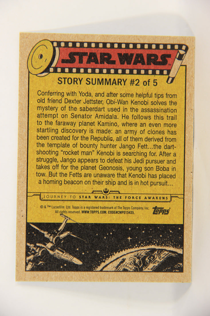 SW The Force Awakens Journey 2015 Card #7 The Mystery On Kamino ENG Blue L019316