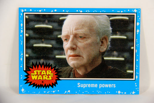 SW The Force Awakens Journey 2015 Trading Card #8 Supreme Powers ENG Blue L019317