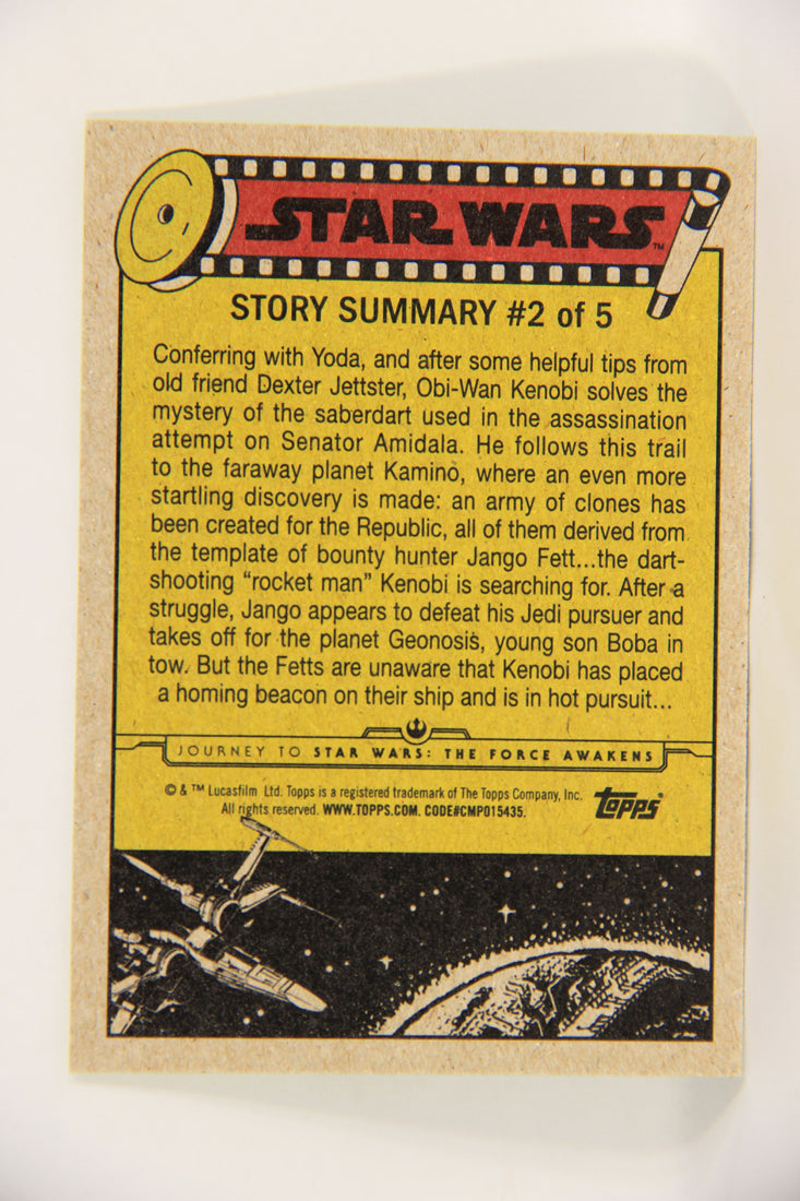 SW The Force Awakens Journey 2015 Card #7 The Mystery On Kamino ENG Green L019331