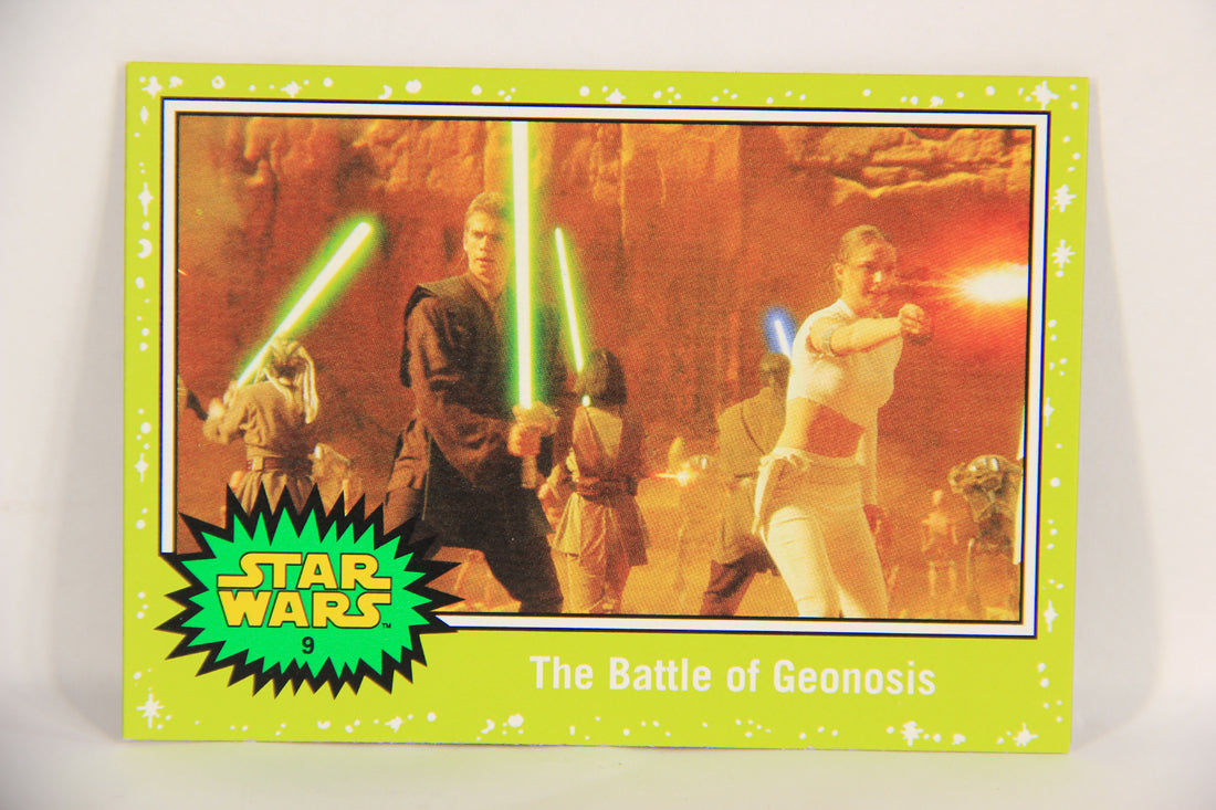 SW The Force Awakens Journey 2015 Card #9 The Battle Of Geonosis ENG Green L019332