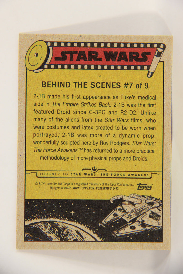 Star Wars The Force Awakens Journey 2015 Card #7 Of 9 The Birth Of 2-1B Topps L019337