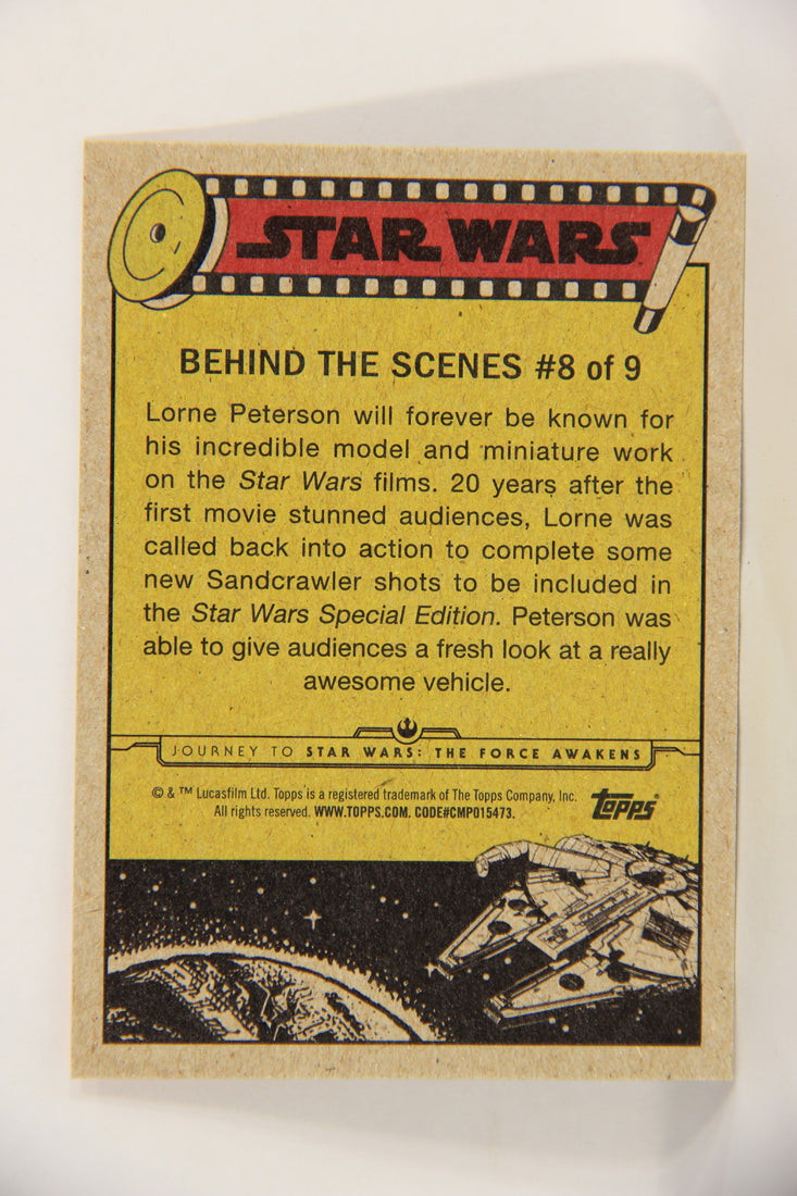 SW The Force Awakens Journey 2015 Card #8 Of 9 Lorne And The Sandcrawler L019338