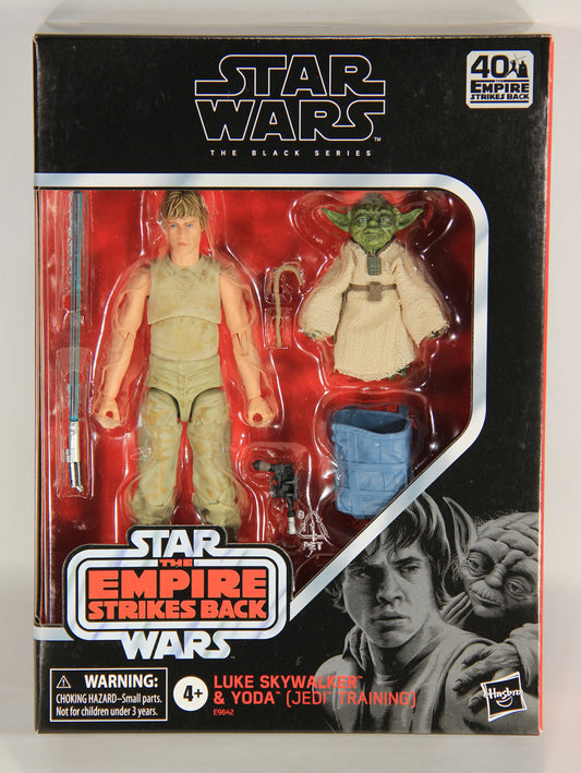 Star Wars Luke Skywalker & Yoda Jedi Training #D4 Black Series 6" 40th Anniv. L019425