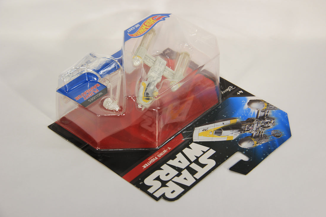 Star Wars Hot Wheels Die-Cast Flight Navigator #24 Y-Wing Fighter Gold Leader L019438