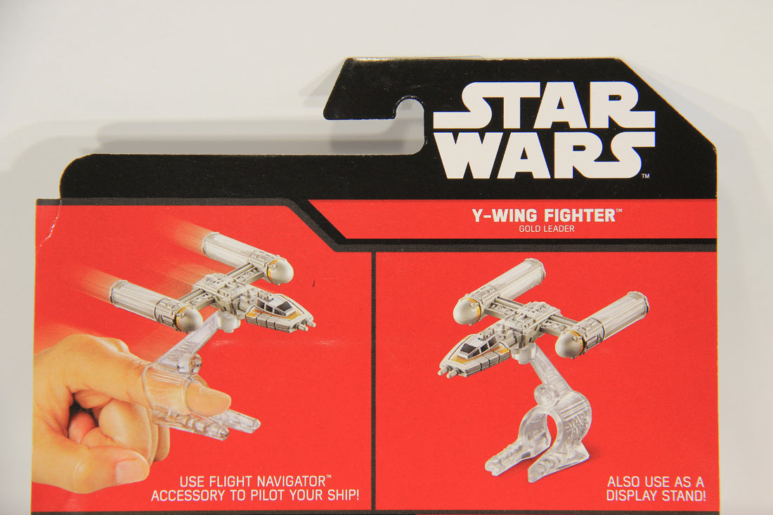 Star Wars Hot Wheels Die-Cast Flight Navigator #24 Y-Wing Fighter Gold Leader L019438