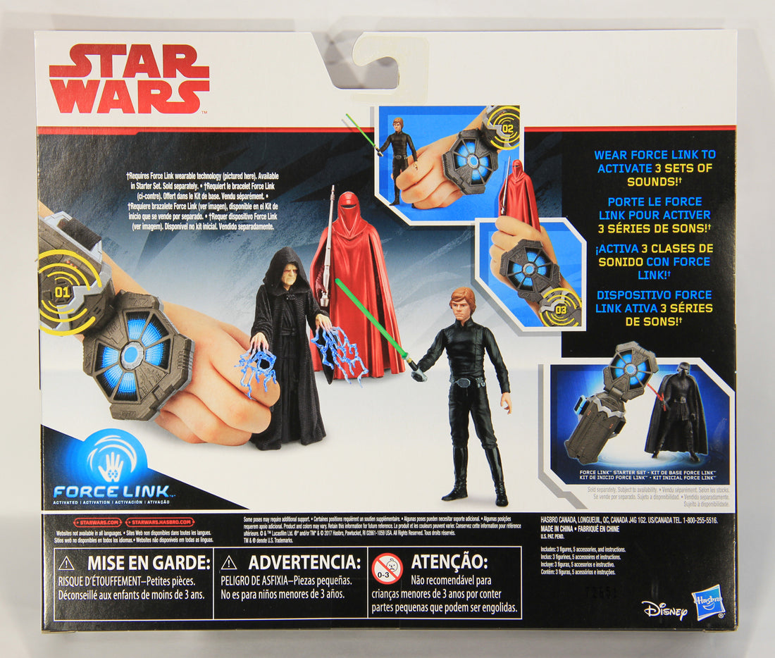 Star Wars Luke Emperor And Royal Guard The Last Jedi 3-Pack Action Figure L019452