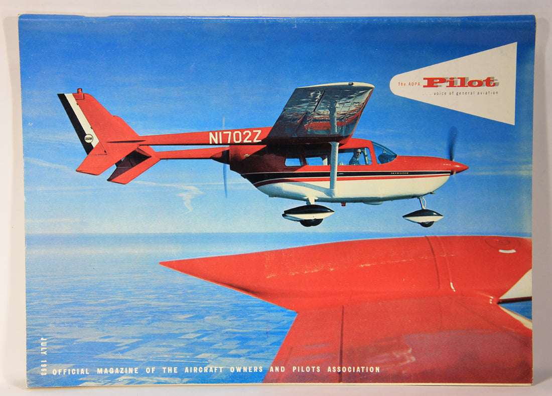 AOPA Pilot Magazine July 1963 Vol. 6 No. 8 ENG Vintage ACIDIC ODOR L019454