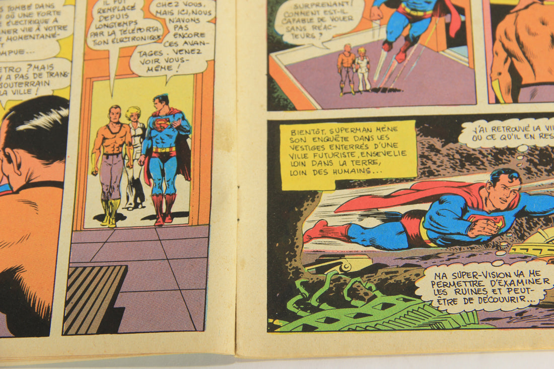 Superman No 60 Bronze Age 1972 Interpresse French Comic Book ACIDIC ODOR L019459