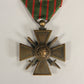 France 1915 WWI Croix De Guerre 1914-1918 - War Cross With 3 Stars - Bronze L019466