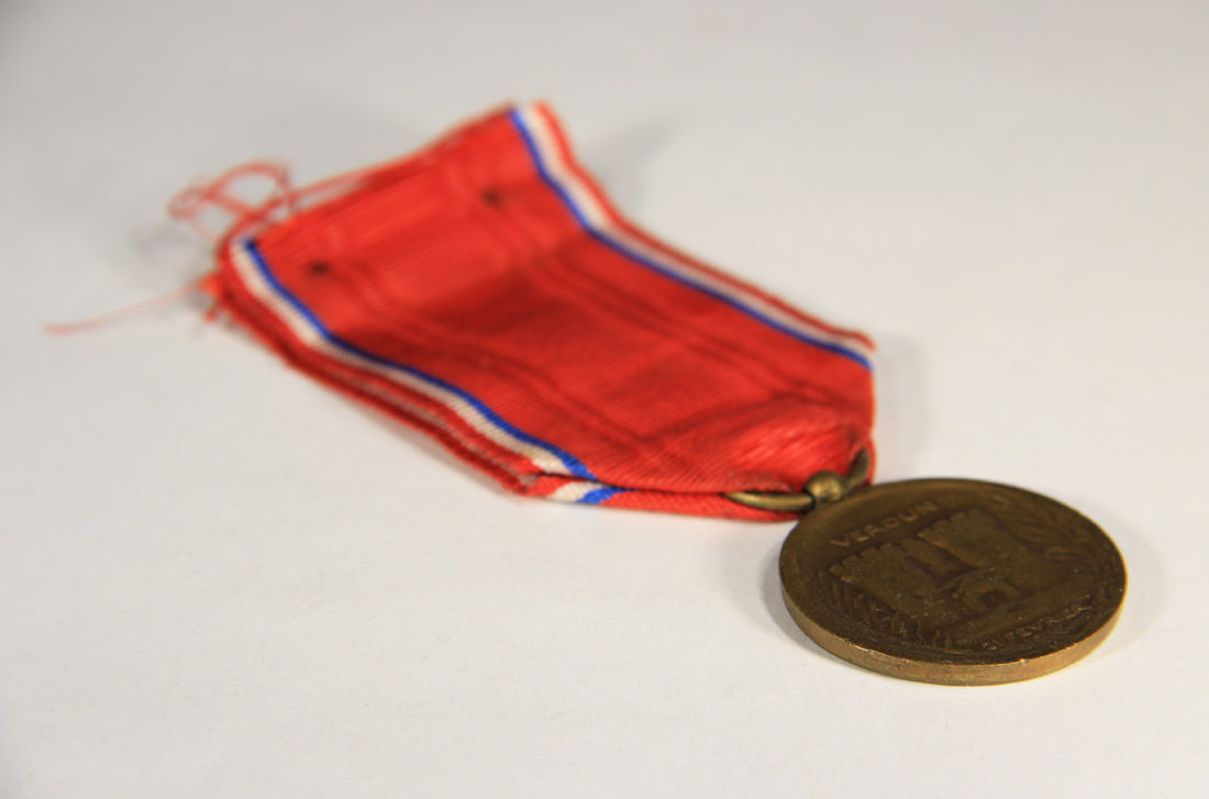 France 1917 WWI Médaille De La Bataille De Verdun Type 1 - Battle Of Verdun - Bronze L019471
