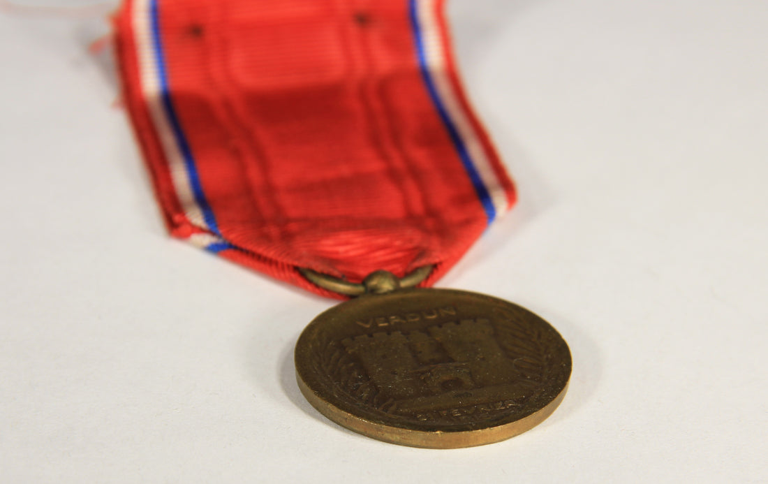 France 1917 WWI Médaille De La Bataille De Verdun Type 1 - Battle Of Verdun - Bronze L019471