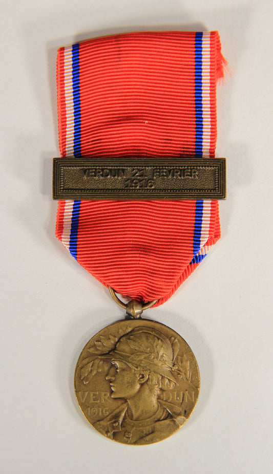 France 1917 WWI Médaille De La Bataille De Verdun Type 3 - Battle Of Verdun - Bronze L019472