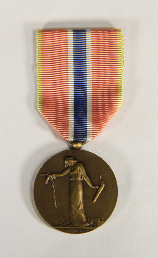 France 1936 WWI Médaille Des Prisonniers Civils, Déportés Et Otages Bronze L019481