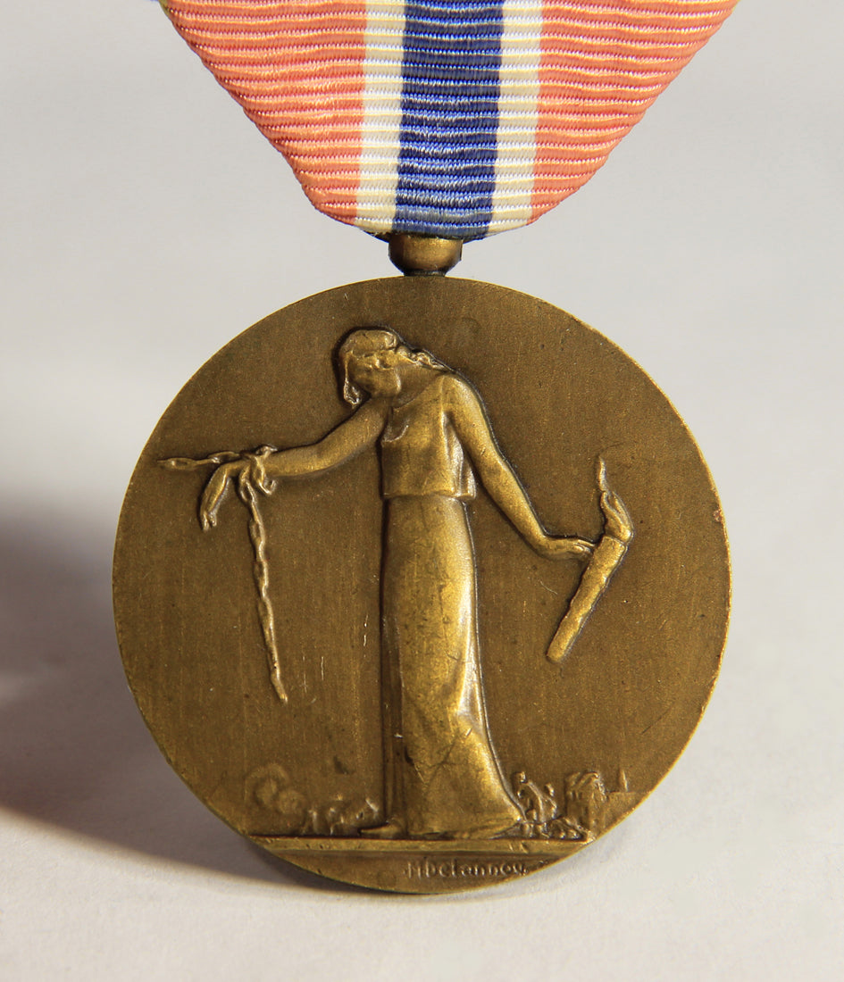 France 1936 WWI Médaille Des Prisonniers Civils, Déportés Et Otages Bronze L019481
