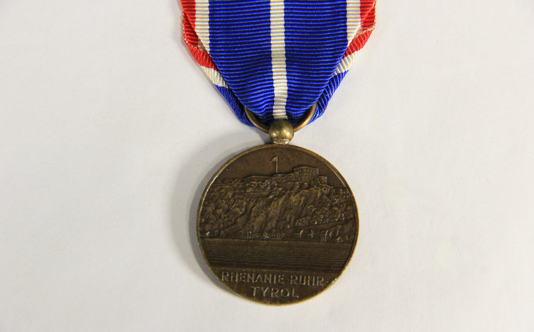 France 1925 WWI Médaille Volontaires Rhénanie, Ruhr Et Tirol - 2e Type - Bronze L019482