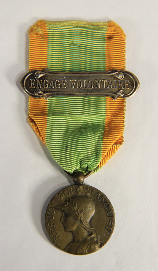 France 1914-1918 WWI Medal Volunteers Of The Great War Engagé Volontaire - Bronze L019483