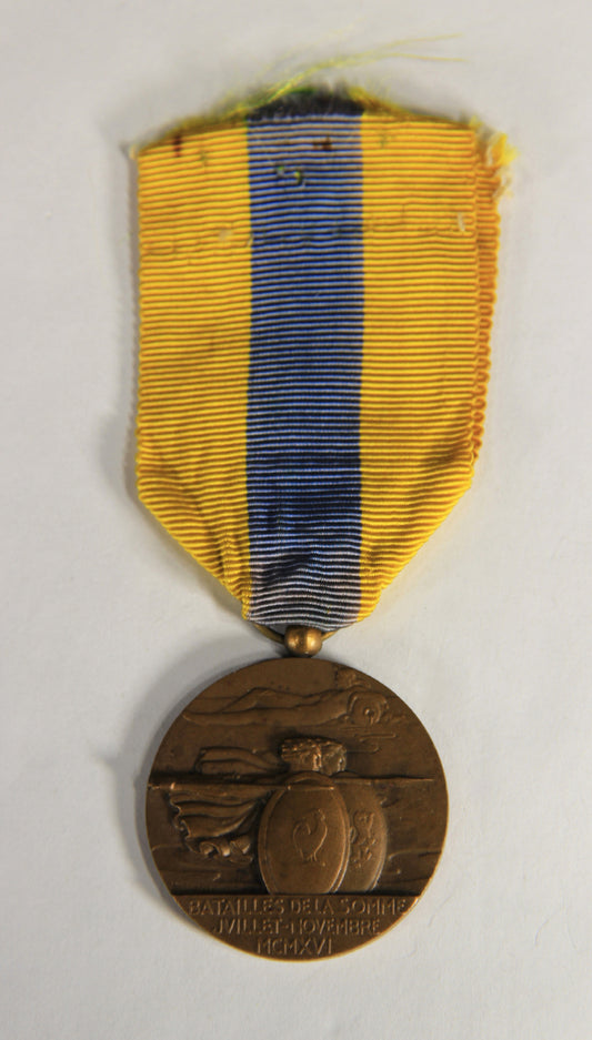 France 1956 WWI & WWII Médaille Commém. De La Bataille De La Somme - Bronze L019485