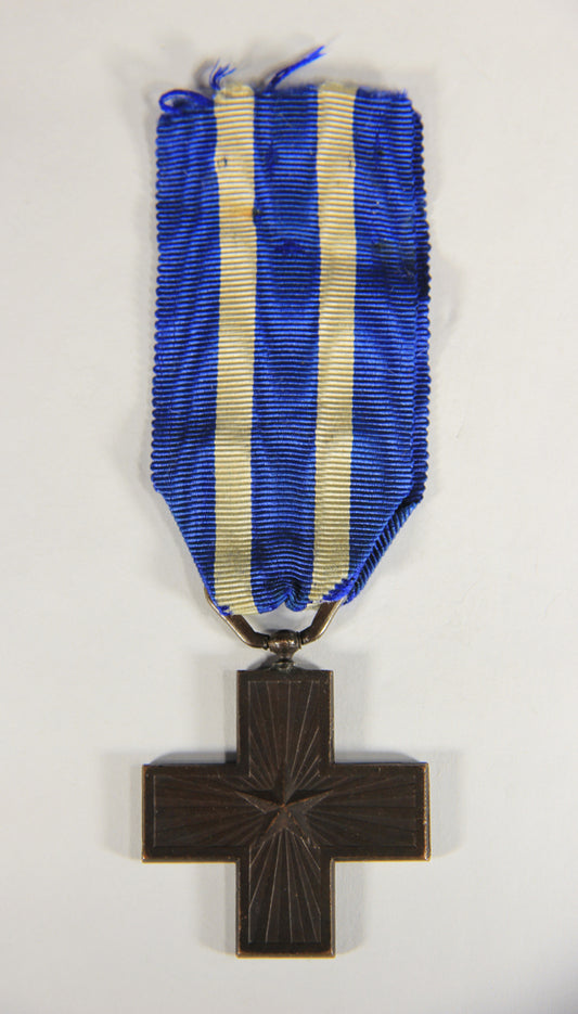 Italy 1918 WWI War Merit Cross 1914-1918 Croix Du Mérite De Guerre - Bronze L019487