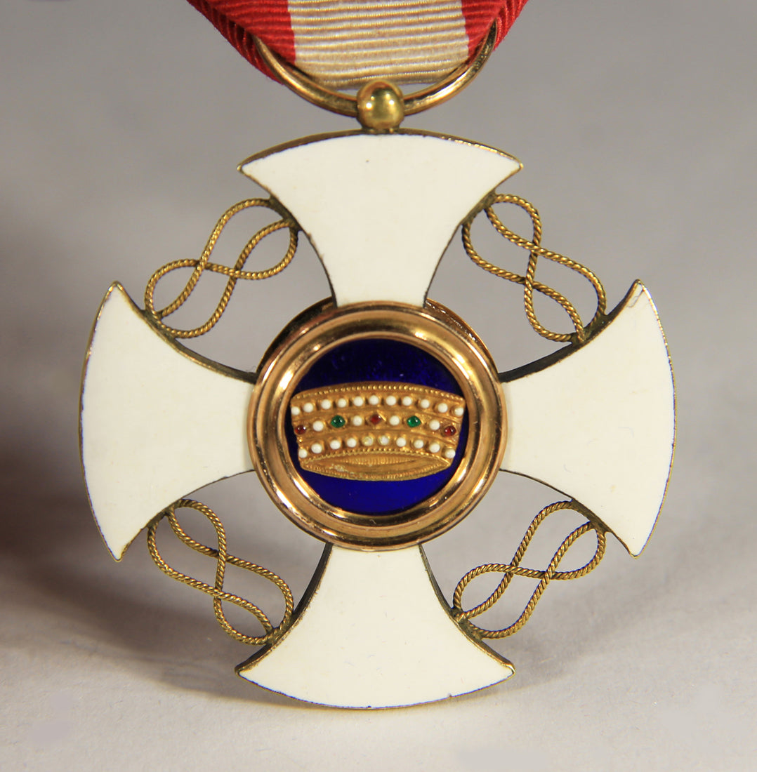 Italy 1918 The Order Of The Crown Of Italy - 18K Gold Tested - Knight Rank L019488