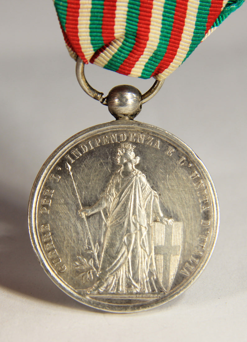 Italy 1865 Commemorative Medal Of The Unity Of Italy - Silver - Rarest Version  L019489