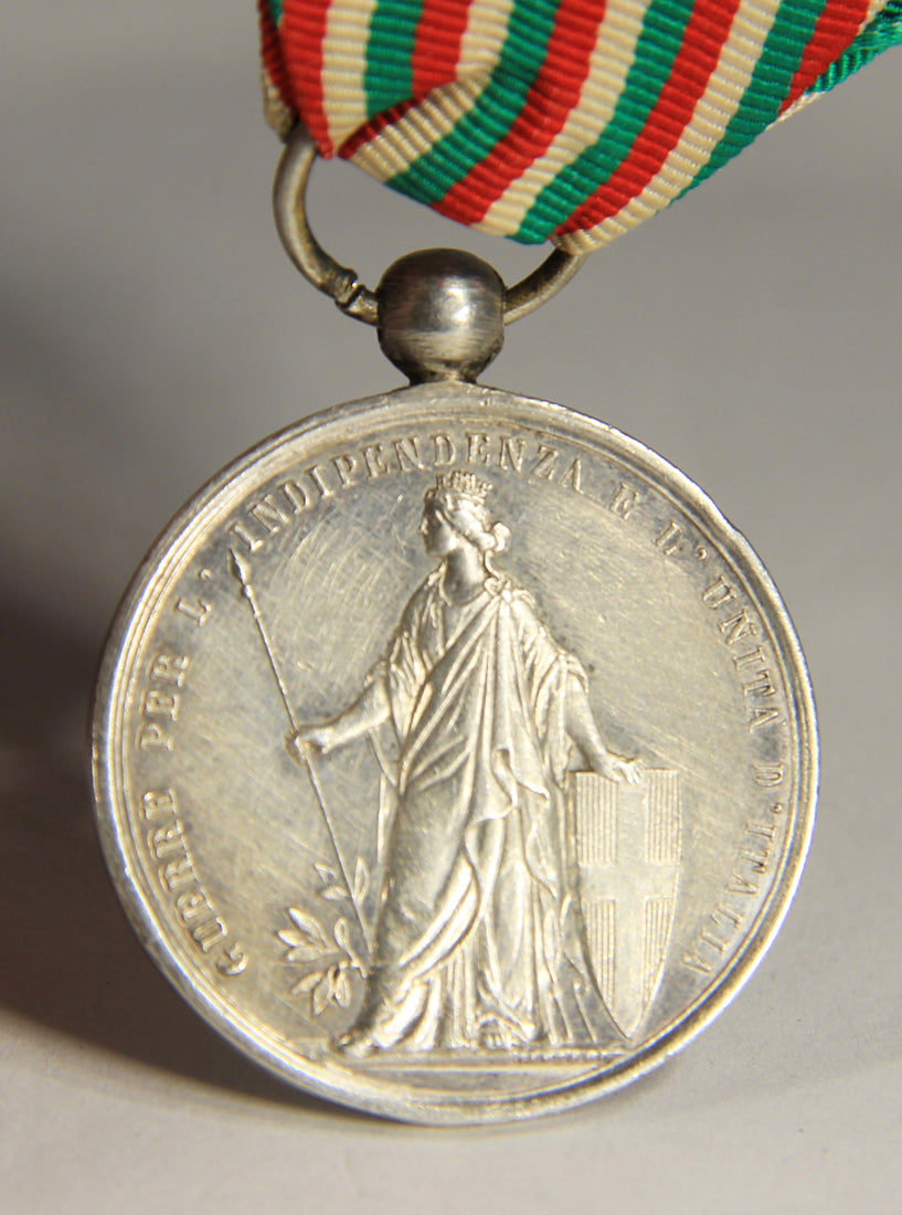 Italy 1865 Commemorative Medal Of The Unity Of Italy - Silver - Rarest Version  L019489