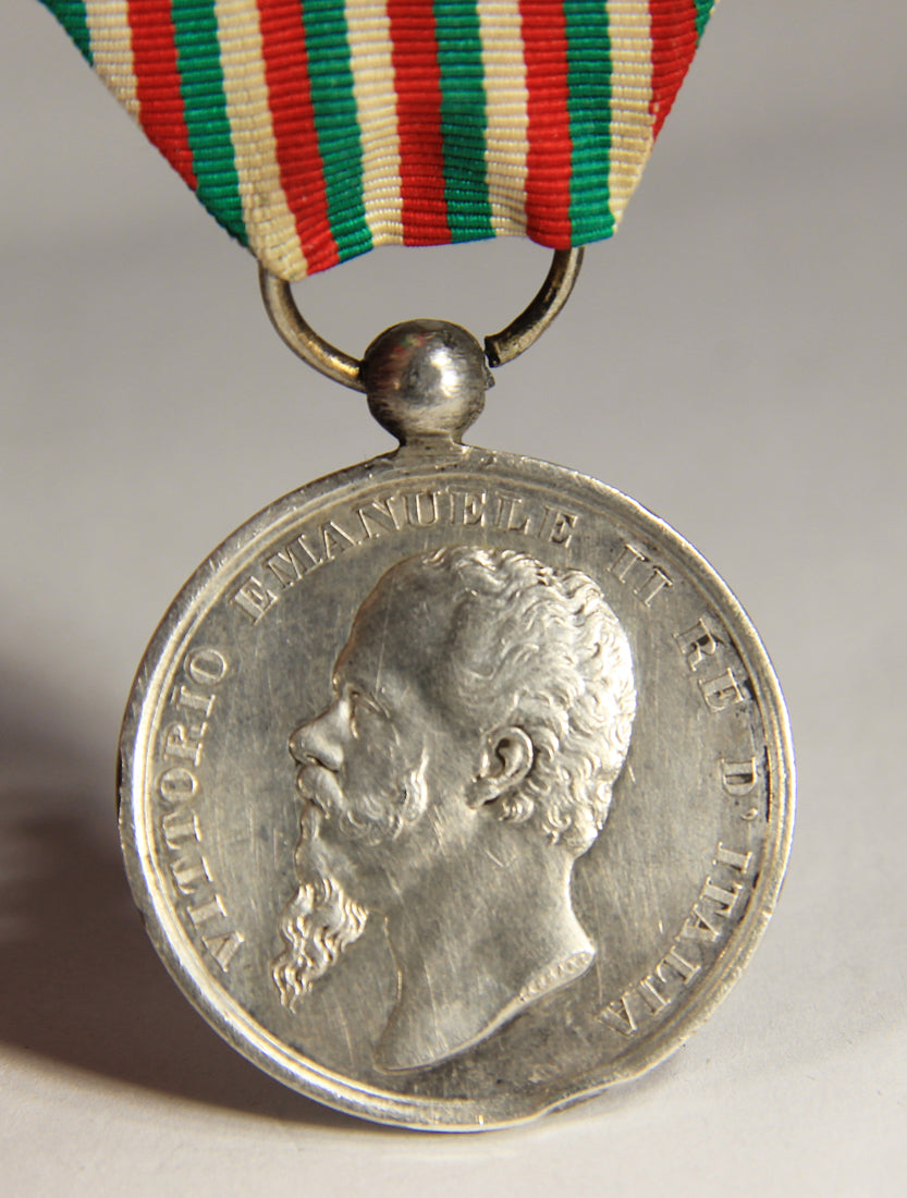 Italy 1865 Commemorative Medal Of The Unity Of Italy - Silver - Rarest Version  L019489