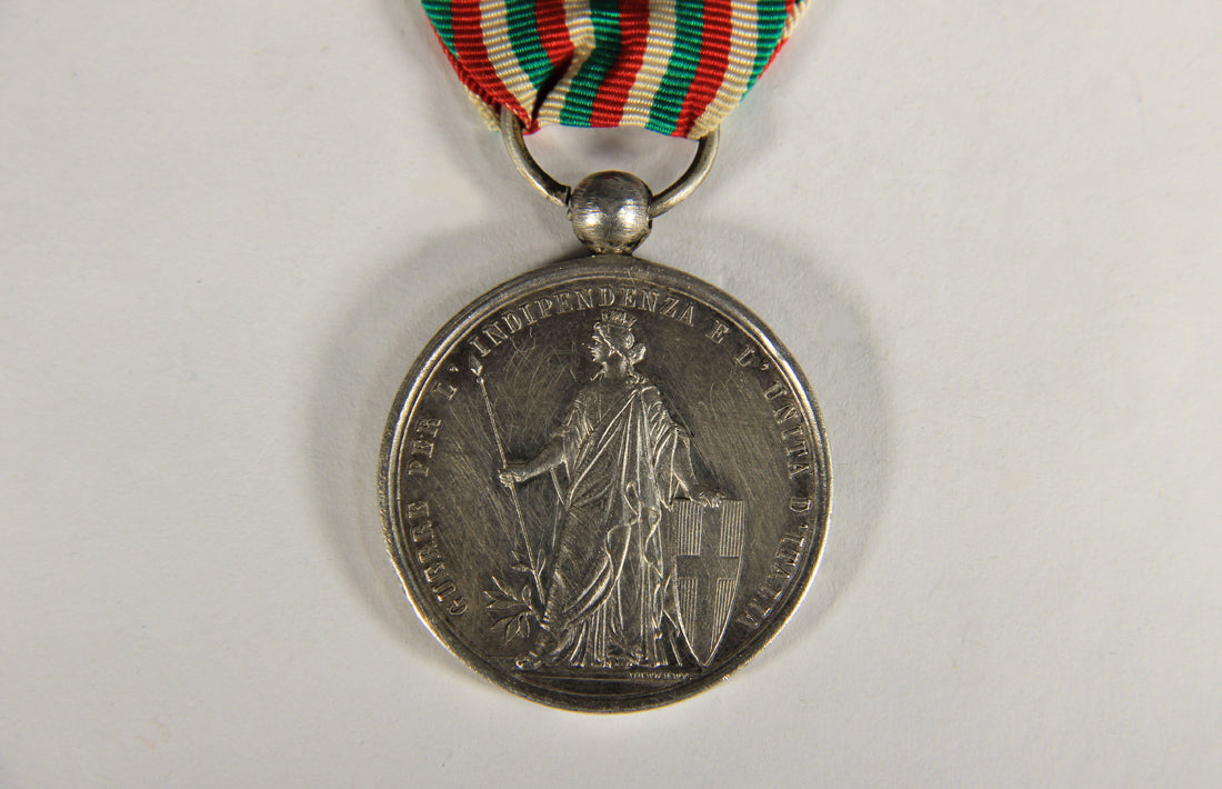 Italy 1865 Commemorative Medal Of The Unity Of Italy - Silver - Rarest Version  L019489