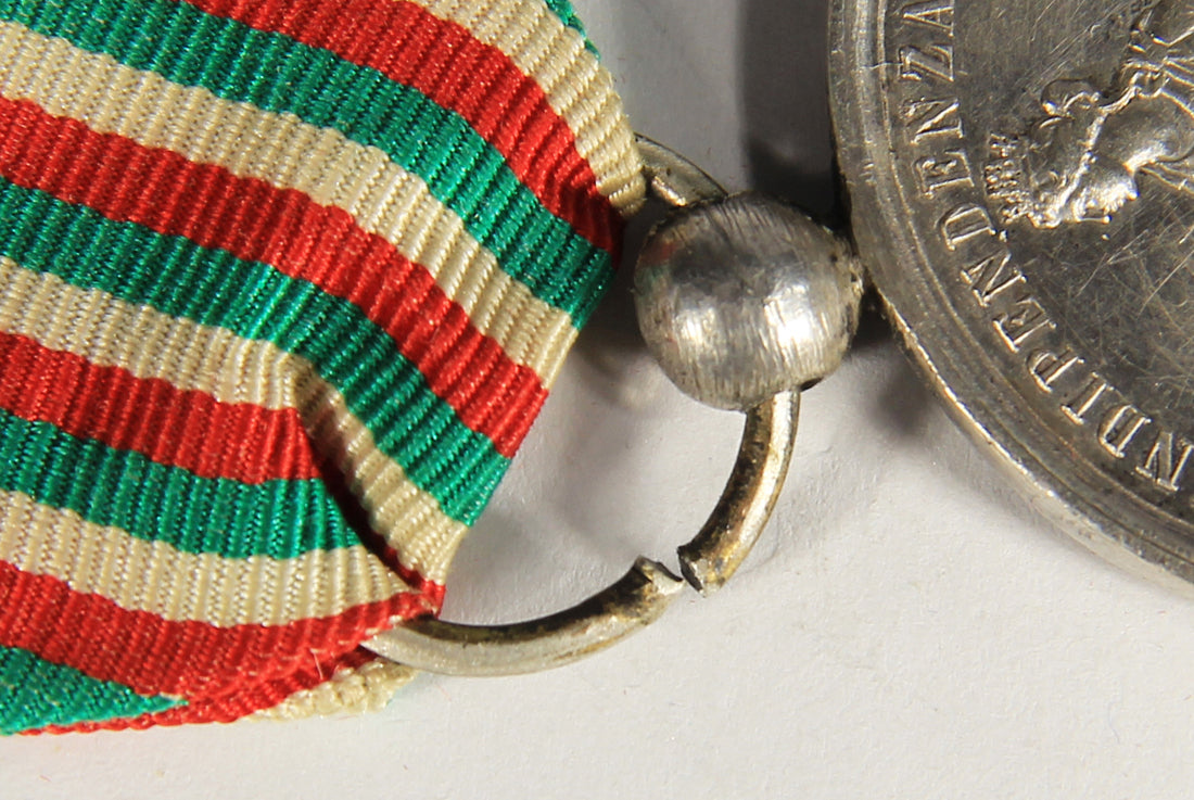 Italy 1865 Commemorative Medal Of The Unity Of Italy - Silver - Rarest Version  L019489