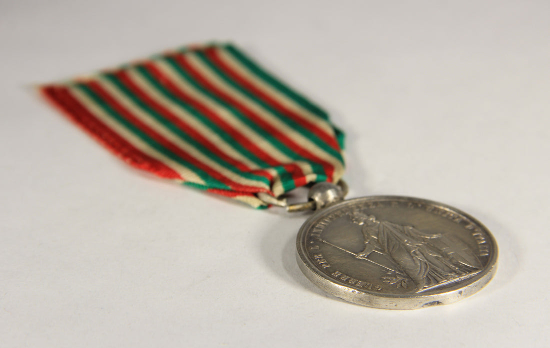 Italy 1865 Commemorative Medal Of The Unity Of Italy - Silver - Rarest Version  L019489