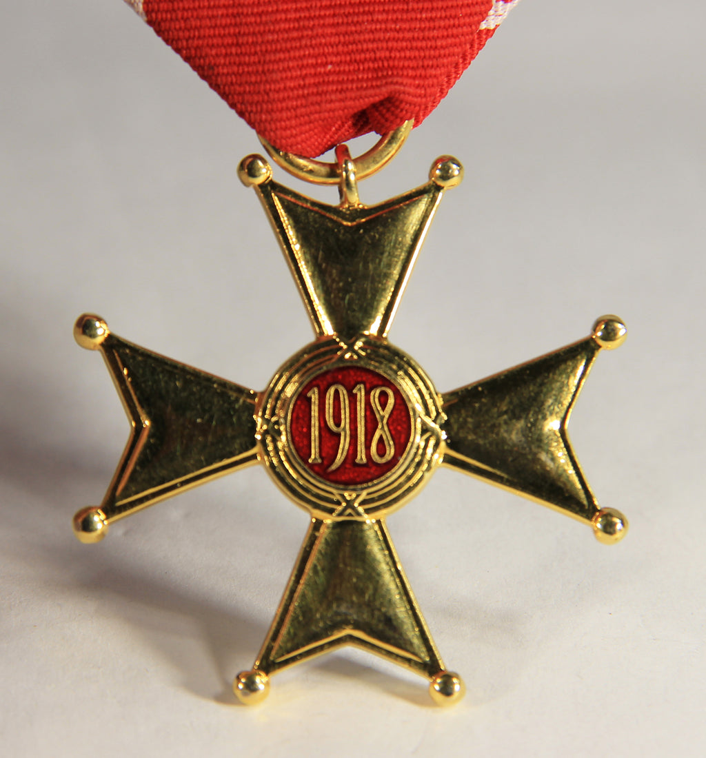 Poland 1921 Medal Order Of Polonia Restitua - Fifth Class Knight's Cross - Bronze L019491