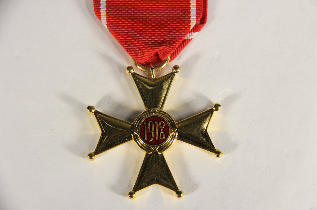Poland 1921 Medal Order Of Polonia Restitua - Fifth Class Knight's Cross - Bronze L019491