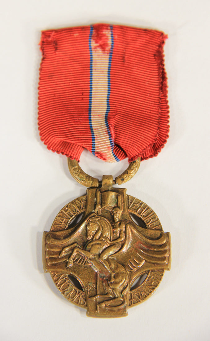 Czechoslovakia 1918 WWI Revolutionary Cross - Croix De La Révolution - Bronze L019496