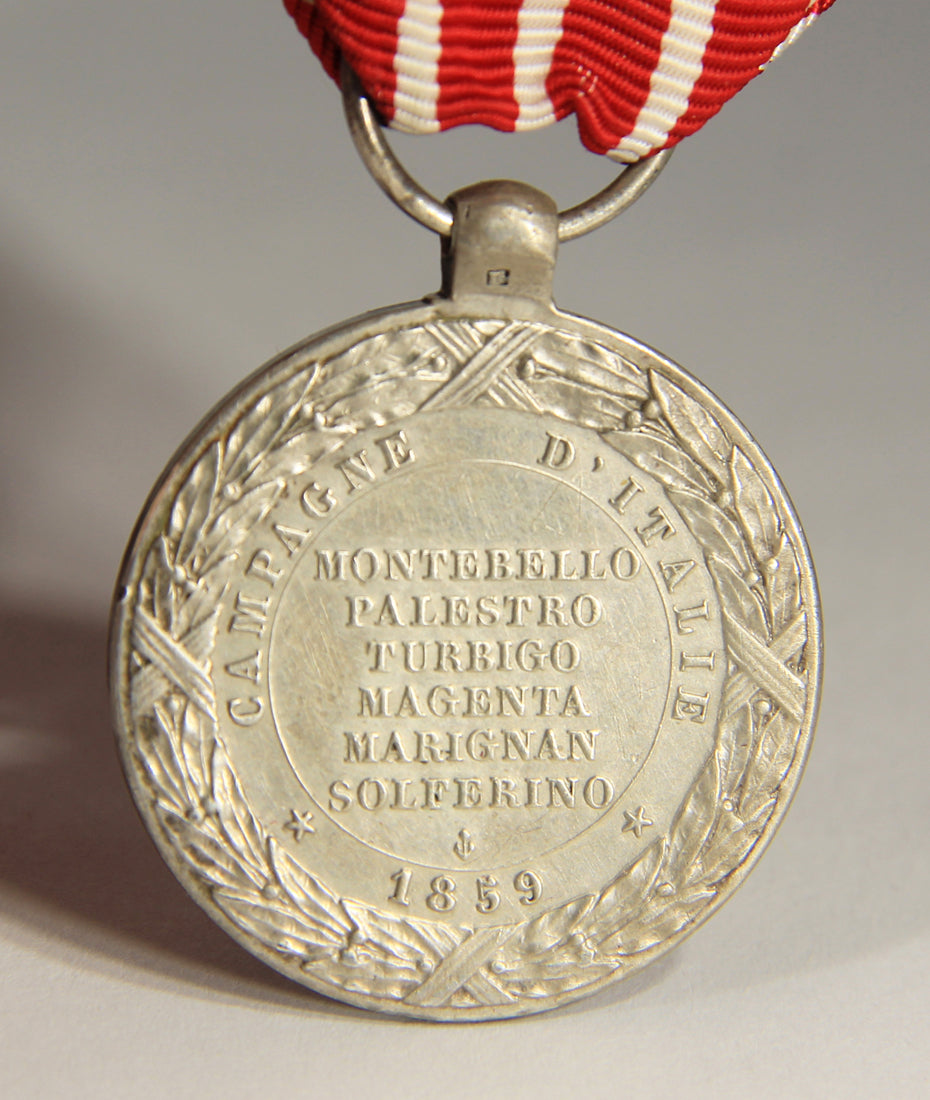 France 1859 Médaille Commémorative De La Campagne D'Italie - Silver L019497
