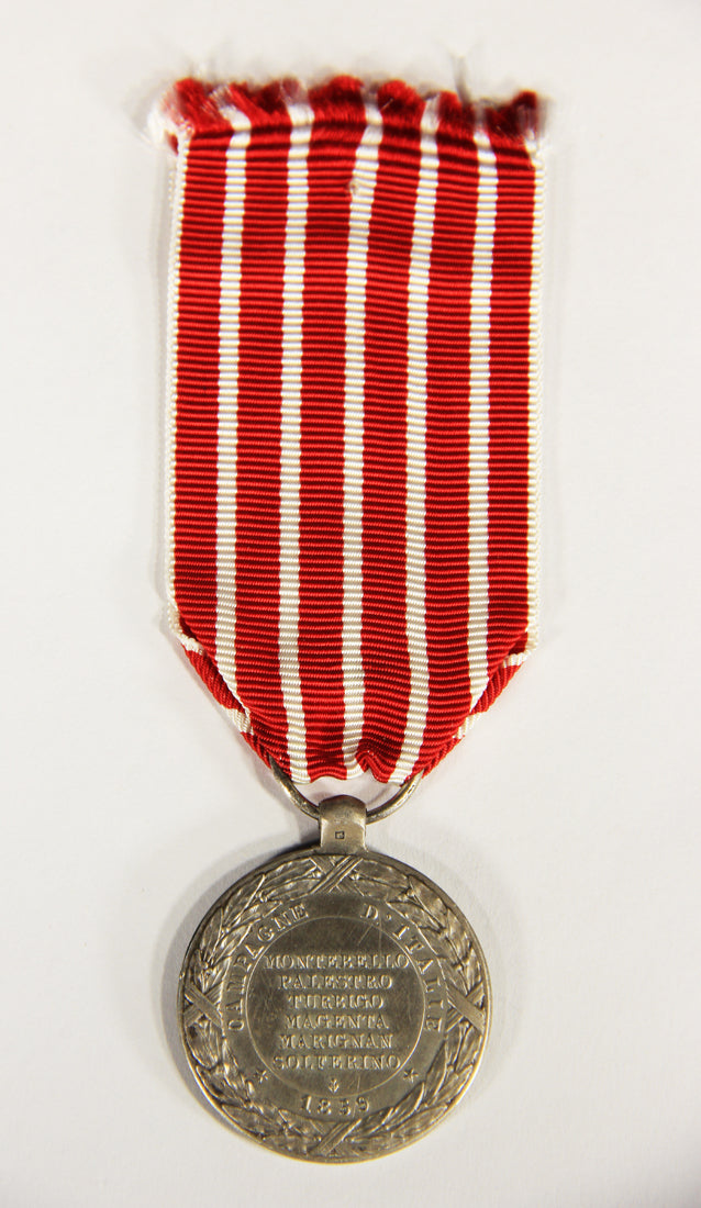 France 1859 Médaille Commémorative De La Campagne D'Italie - Silver L019497