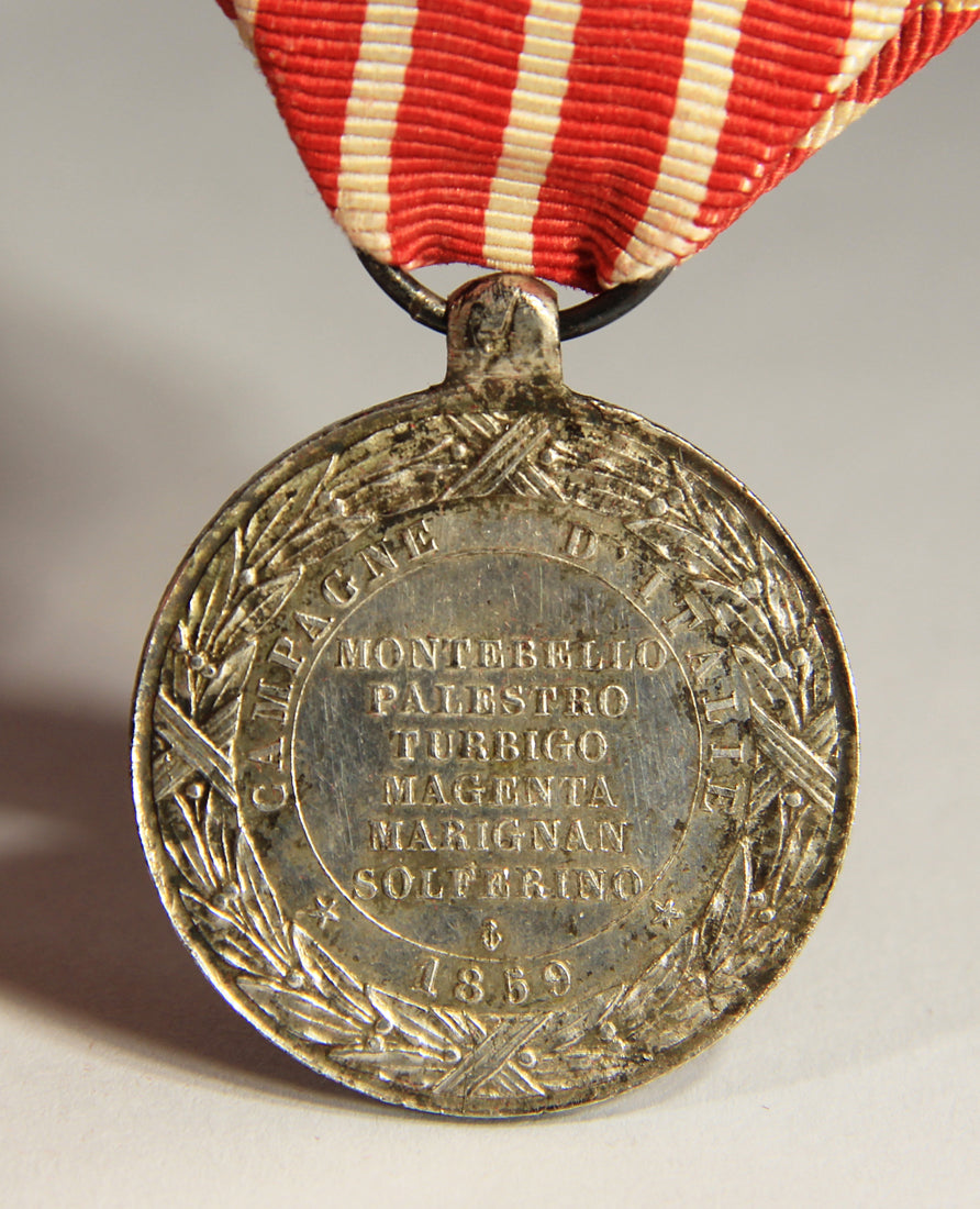 France 1859 Médaille Commémorative De La Campagne D'Italie - Silver L019498