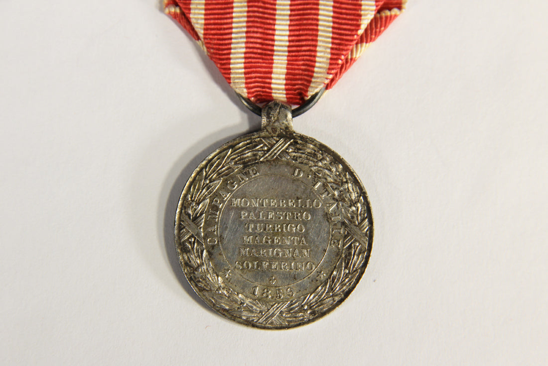 France 1859 Médaille Commémorative De La Campagne D'Italie - Silver L019498