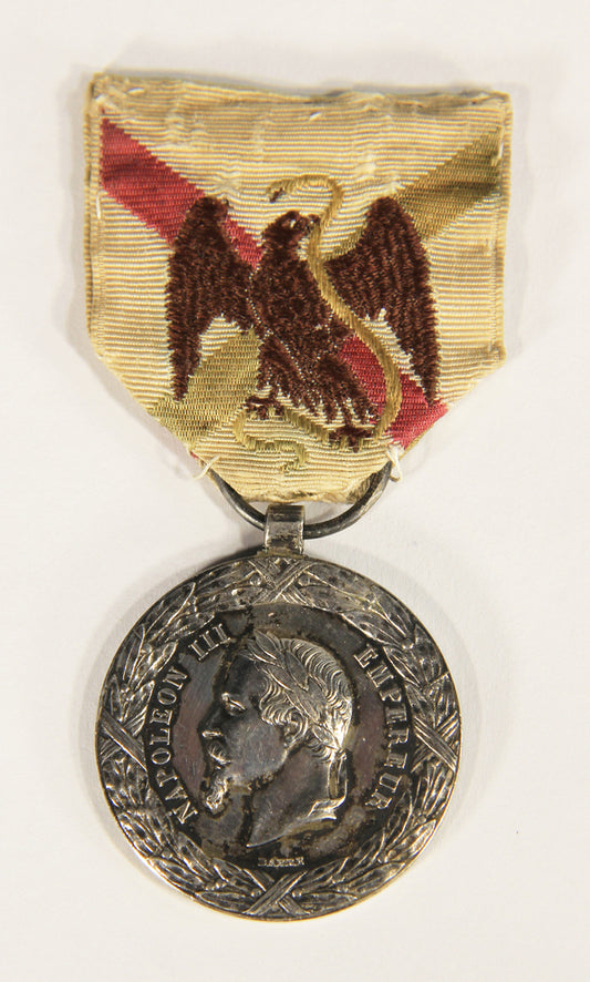 France 1863 Médaille Commémorative De L'Expédition Du Mexique - Silver L019500