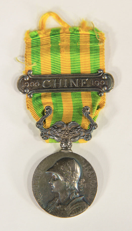 France 1901 Médaille Commémorative De L'Expédition De Chine - .950 Silver L019506