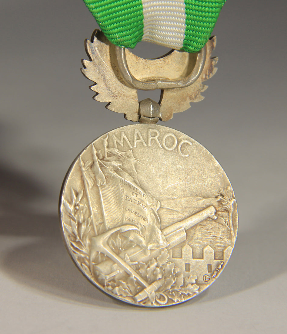 France 1909 Médaille Commémorative Du Maroc - Morocco Comm. Medal 4 Clasps L019507